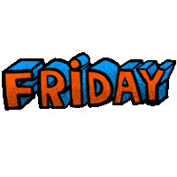 Friday Text Sticker by Darién Sánchez