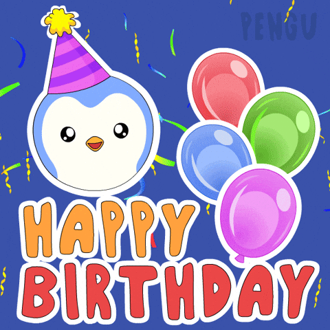 Happy Birthday Celebration GIF by Pudgy Penguins