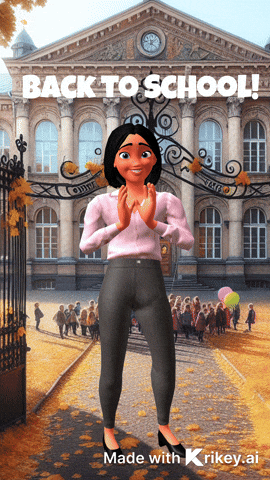Back To School Dancing GIF by TeamKrikey