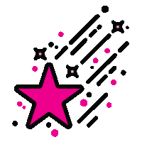 Pink Star Sticker
