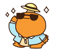 OrangeDragon orange dragon orangedragon 橘色恐龍 Sticker