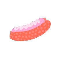 Happy Hot Dog Sticker by emilylynndesign