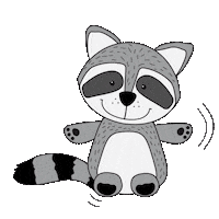 Woody Waschbär Sticker