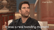 dylan mcdermott bonding GIF by The Meredith Vieira Show