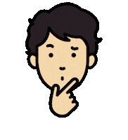 Confused Sticker by SAITO ASSOCIATES