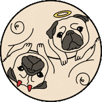 Life Pug Sticker