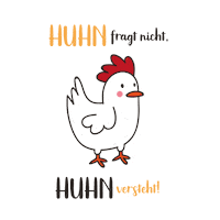 Chicken Hahn Sticker by omamashop