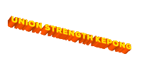 union-strength unionstrength Sticker
