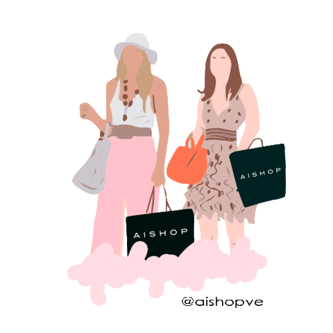 AishopVe giphyupload fashion friends shopping Sticker