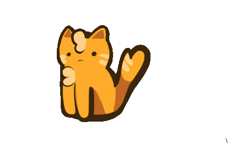 Tired Cat Sticker by BVK Students Hannover