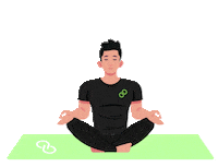 Yoga Meditation Sticker by LEEP ACTIVE