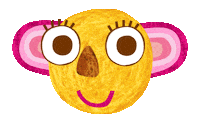 olobobtop animation face head character Sticker