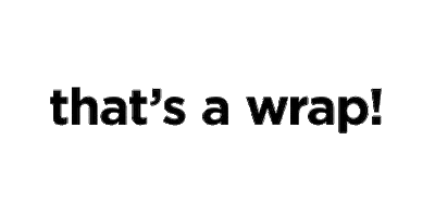The End Thats A Wrap Sticker by Fanshawe College