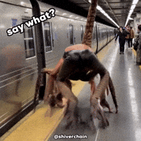 shiverchain what huh ai monster GIF