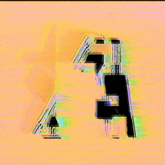 Glitch Alphabet GIF