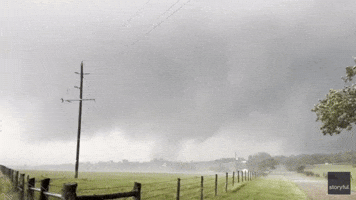 Possible Tornado Swirls Near Properties in Central Texas