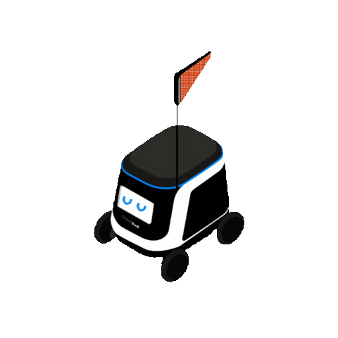 Robot Happiness Sticker by Kiwibot