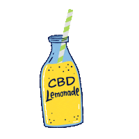 Cbd Lemonade Sticker by enjoykickback