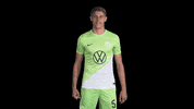 Happy Football GIF by VfL Wolfsburg