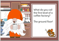 Gnome Coffee Addict GIF