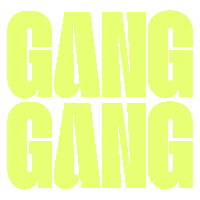 GangGangUK love heart logo green Sticker