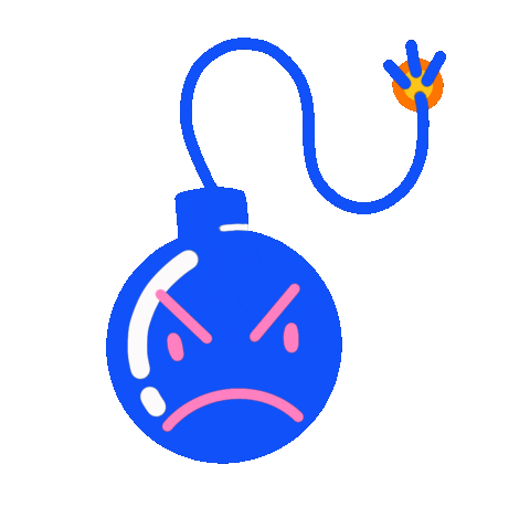 mamsxls giphyupload angry dead explosion Sticker