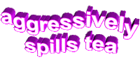 pink tea Sticker by AnimatedText
