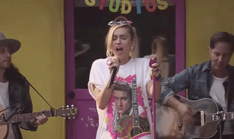 miley cyrus live lounge GIF by BBC Radio 1