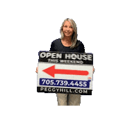 Real Estate Open House Sign Sticker by The Peggy Hill Team