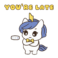 Hurry Up Bu Sticker by Brave Unicorn