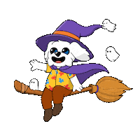 Flying Friday The 13Th Sticker by BoDoggos