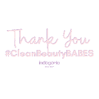 Indoganic thankyou cleanbeauty localbrand indoganic Sticker