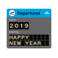 celebrate new year Sticker by KLM