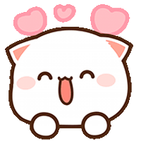 Cat Peach Sticker