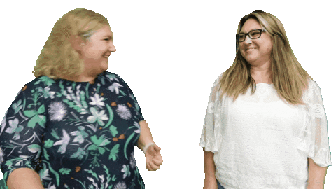 IdentifyMarketing giphyupload women laughing talking Sticker