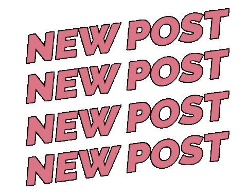 Pink New Post Sticker