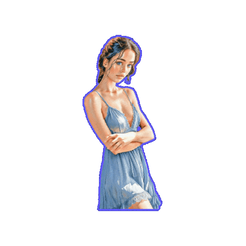 Girl Shatter Sticker by Tasha Zima