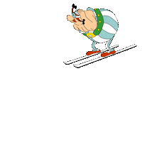 Skiing Asterix Sticker by Planai_Schladming