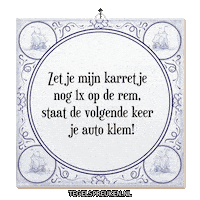 Auto Nl Sticker by Tegelspreuken.nl