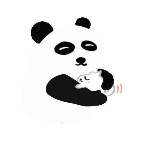 Panda Bear Love Sticker