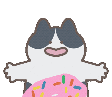 Hungry Cat Sticker