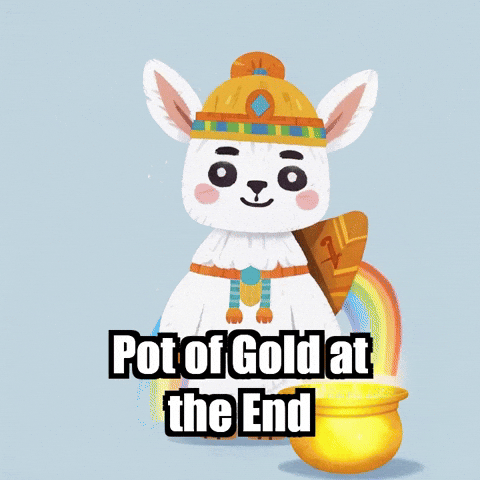 Rainbow Luck GIF by Llamaozi