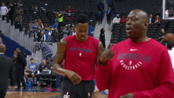 warm up player court GIF by NBA