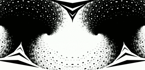 anniemuse giphyupload black and white abstract mask GIF