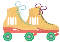 Roller Rollerskates Sticker by GaleriaMłociny