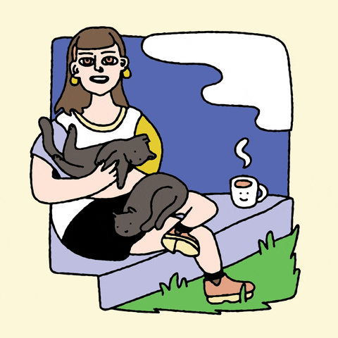 cat lady GIF by joelkirschenbaum