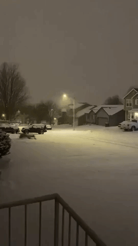 Snow Blankets Western Omaha as Winter Storm Hits Parts of Nebraska
