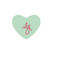 I Love You Hearts Sticker by Starry Eyed Letter Co.