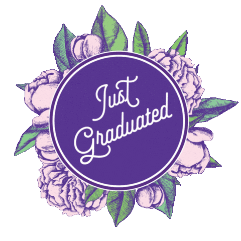 Flowers Congrats Sticker by Bishop's University