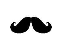 mustache Movember Sticker by Bob the Robot
